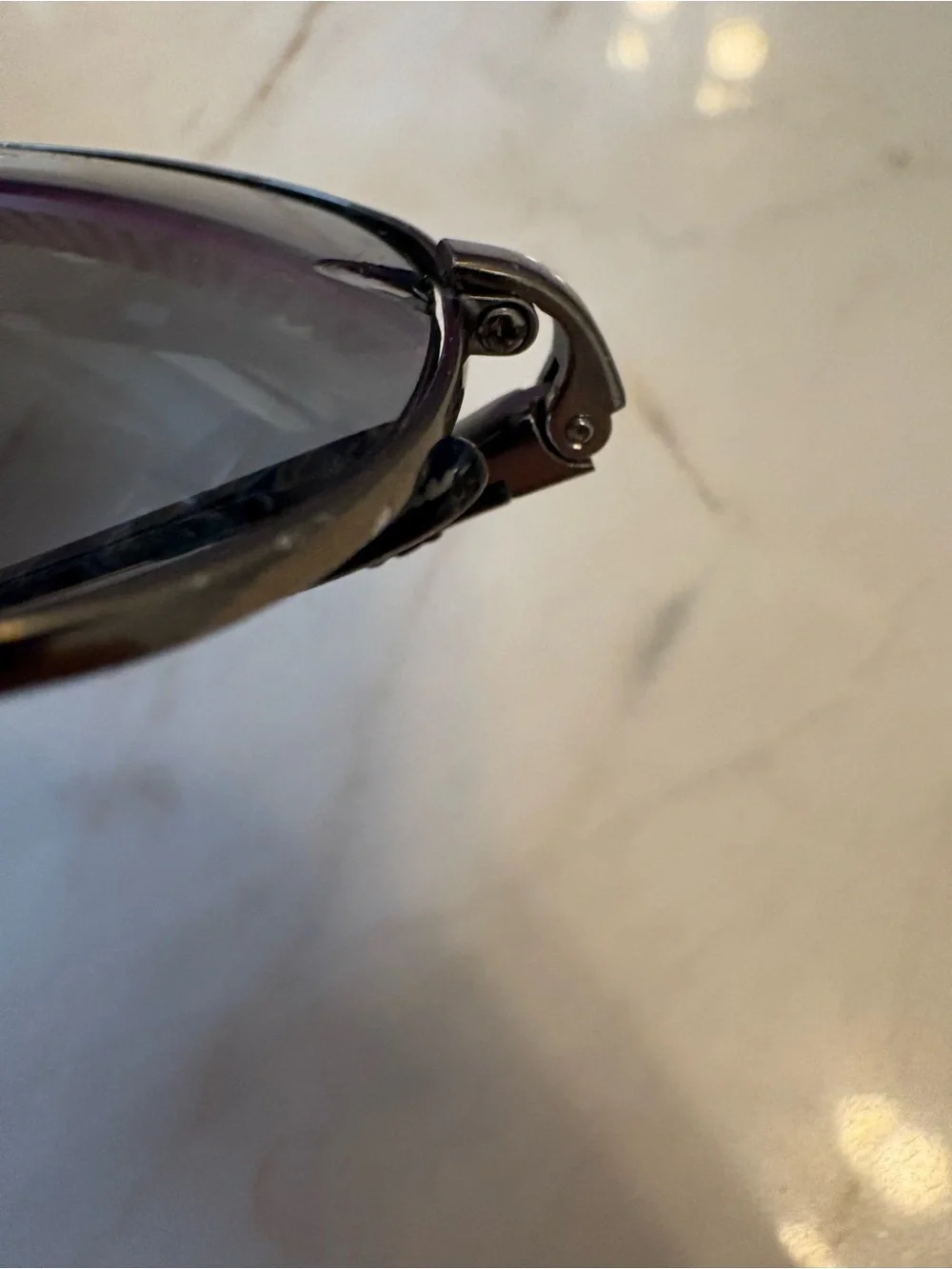 Ray-Ban Silver Frame Dark Gray Lenses Aviator Sunglasses